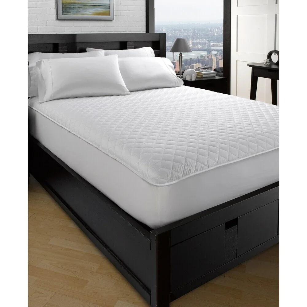 Ella Jayne Classic EJHMPCQ2 Mattress Protector Unisex Full White Quilted BED65